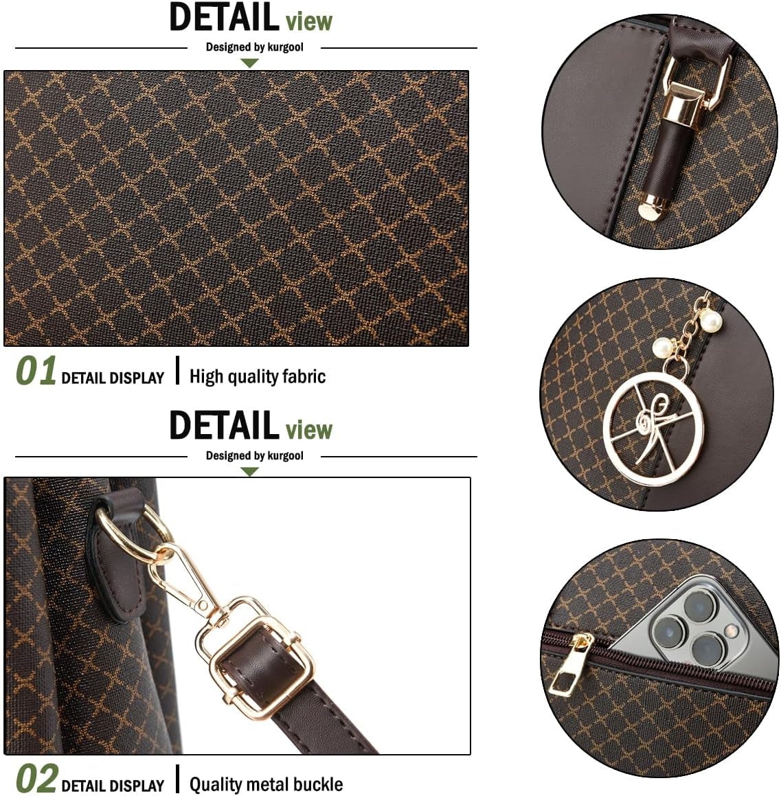 Purse and Handbags for Women, Shoulder Tote Purses Top Handle Satchel Bags