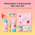 Watermelon & Niacinamide Skincare Set for Women Teens Girls, 5PCS