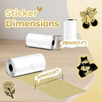 Golden Self-Adhesive Thermal Paper, 50Mm X 3.5M, 3-Rolls
