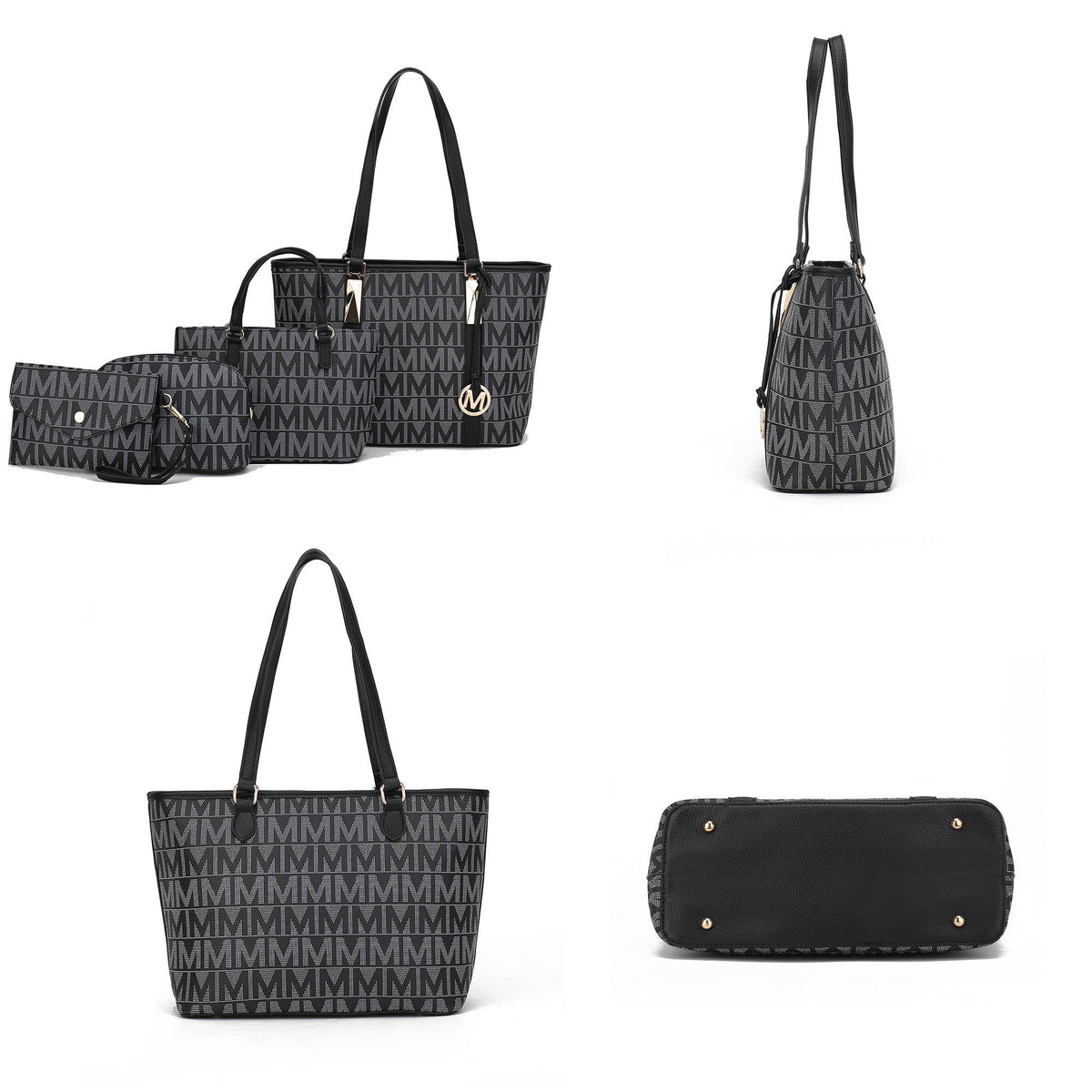 Marimar Women'S Tote Bag with Pouch and Wristlet, Signature 4 Piece Set by Mia K