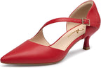 Women'S Low Kitten Heel Pumps Dress Shoes