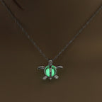 Fashion Moon Natural Glowing Stone Healing Necklace Women Gift Charm Luminous Pendant Necklace Jewelry