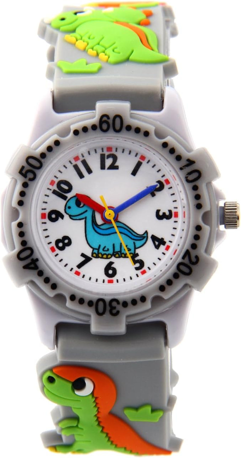 Kids Watch for Girls Boys Analog Watch, Waterproof Toddlers Digital Watch 3D Cute Cartoon Silicone Strap Watches for Kids Birthday Gift