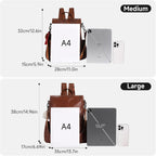 Women Backpack Purse PU Leather Anti-Theft Casual Shoulder Bag Fashion Ladies Satchel Bags