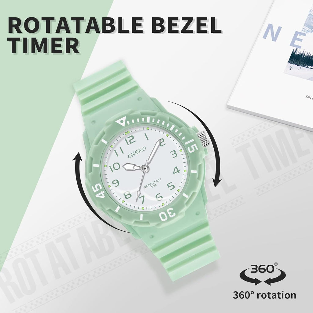 Women'S Sport Waterproof Nurse Minimalist Simple Analog Watch - Casual Ladies Watch in Rose Gold Pink