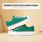 Womens Platform Canvas Sneakers Tennis Shoes
