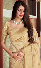 Women'S Kanjivaram Soft Silk Saree with Blouse Piece 6.3Metres