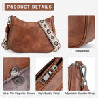 Trendy Leather Crossbody Purse, Women'S Shoulder Handbag