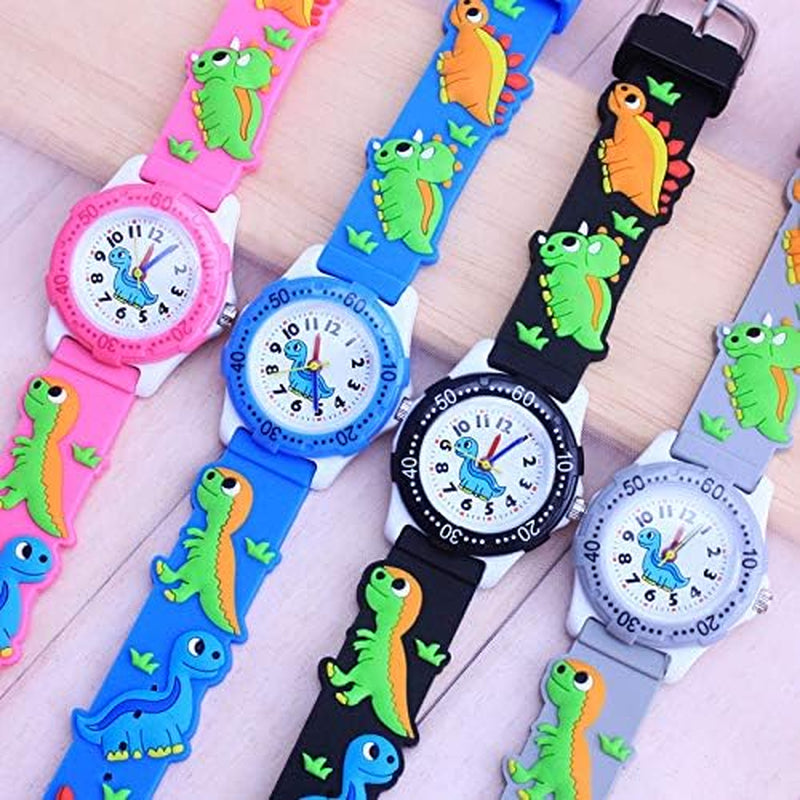 Kids Watch for Girls Boys Analog Watch, Waterproof Toddlers Digital Watch 3D Cute Cartoon Silicone Strap Watches for Kids Birthday Gift