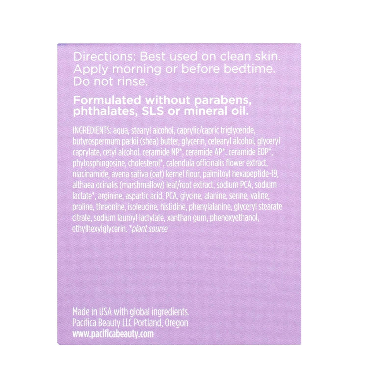 Face Cream - Vegan Ceramide Barrier Cream W/Niacinamide & Shea Butter - Hydrating Daily Face Moisturizer Fragrance Free for Sensitive Skin, Vegan, Clean Beauty Allergy & Dermatologist Tested