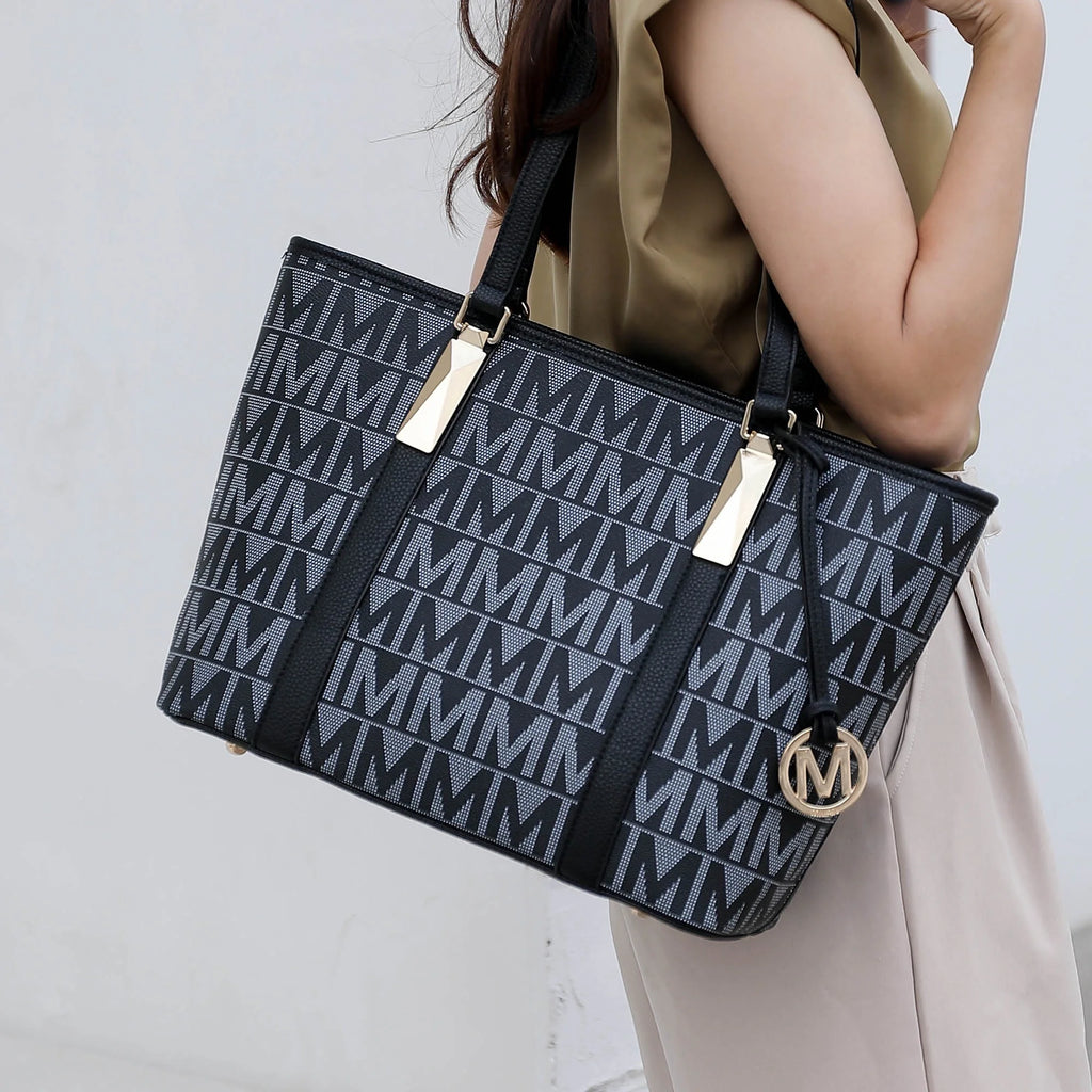 Marimar Women'S Tote Bag with Pouch and Wristlet, Signature 4 Piece Set by Mia K