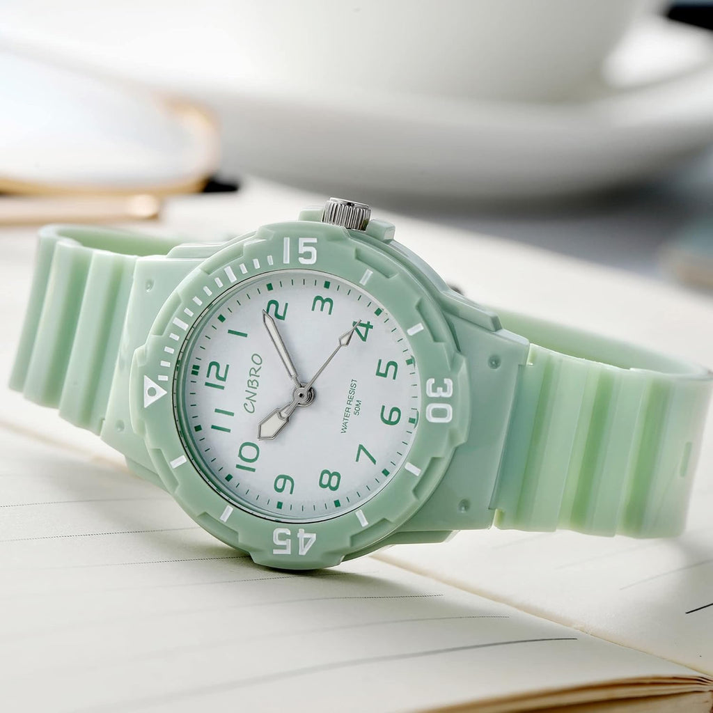 Women'S Sport Waterproof Nurse Minimalist Simple Analog Watch - Casual Ladies Watch in Rose Gold Pink