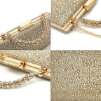 CAREIDO Rhinestone Clutch Purse, Crystal Evening Bag for Wedding Prom Party
