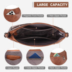 Trendy Leather Crossbody Purse, Women'S Shoulder Handbag