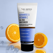 Ceramide & Vitamin C Oil-Free Face Moisturizer for Oily Skin - Lightweight Ceramide Moisturizer with Vitamin C & Ashwagandha, Hydrates & Brightens, Men & Women, 1.76 Oz (50G)