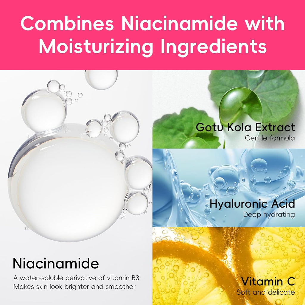 Watermelon & Niacinamide Skincare Set for Women Teens Girls, 5PCS