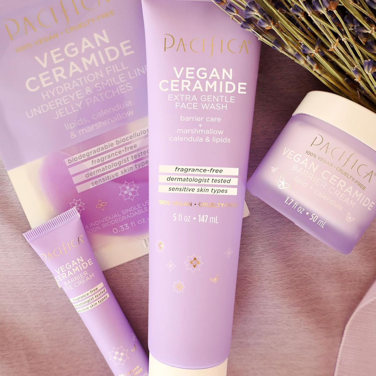 Face Cream - Vegan Ceramide Barrier Cream W/Niacinamide & Shea Butter - Hydrating Daily Face Moisturizer Fragrance Free for Sensitive Skin, Vegan, Clean Beauty Allergy & Dermatologist Tested