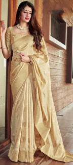 Women'S Kanjivaram Soft Silk Saree with Blouse Piece 6.3Metres