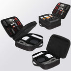 Electronics Organizer Travel Case, Cable Organizer Bag, Black