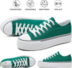 Womens Platform Canvas Sneakers Tennis Shoes