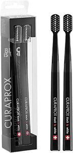 Toothbrush Duo, Black and Black, 2-Pack, Whitening-Friendly