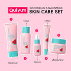 Watermelon & Niacinamide Skincare Set for Women Teens Girls, 5PCS