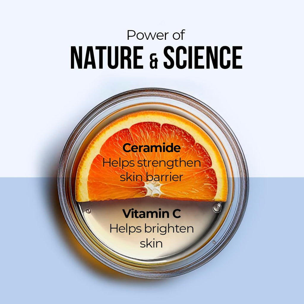 Ceramide & Vitamin C Oil-Free Face Moisturizer for Oily Skin - Lightweight Ceramide Moisturizer with Vitamin C & Ashwagandha, Hydrates & Brightens, Men & Women, 1.76 Oz (50G)