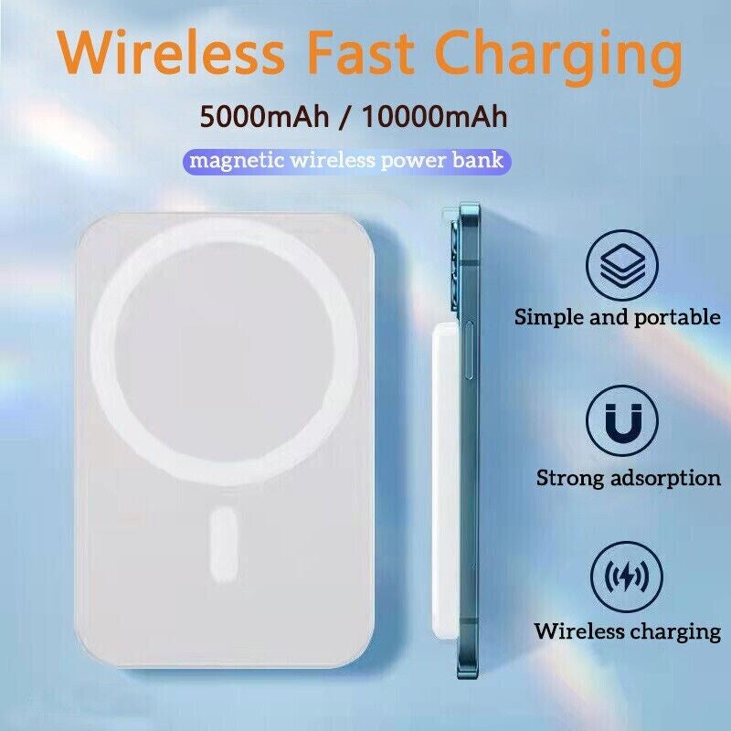 10,000mAh Magnetic Power Bank and Wireless Charger