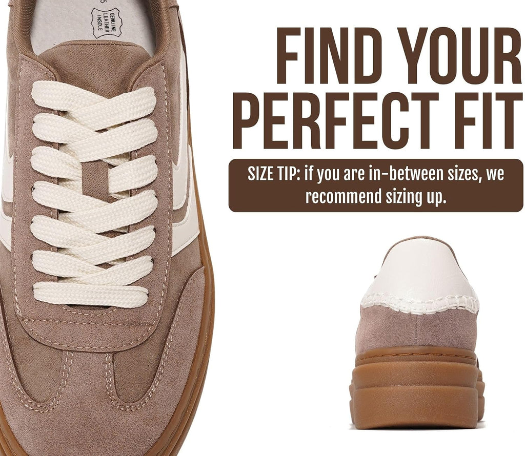 Platform Sneakers for Women Footwear - Lightweight Lace-Up Shoes for Women