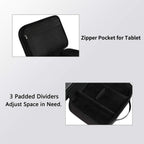 Electronics Organizer Travel Case, Cable Organizer Bag, Black