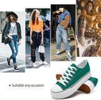 Womens Platform Canvas Sneakers Tennis Shoes