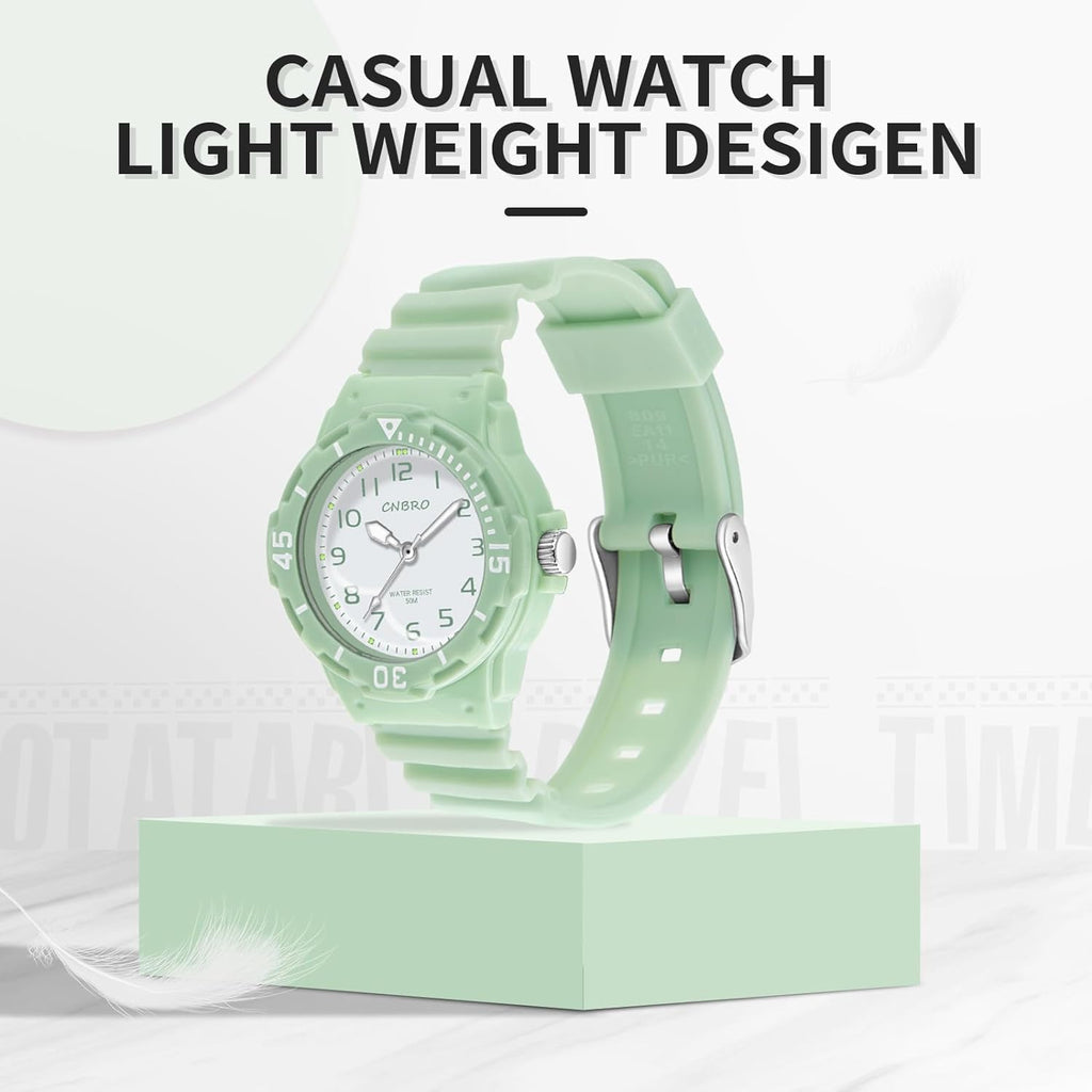 Women'S Sport Waterproof Nurse Minimalist Simple Analog Watch - Casual Ladies Watch in Rose Gold Pink