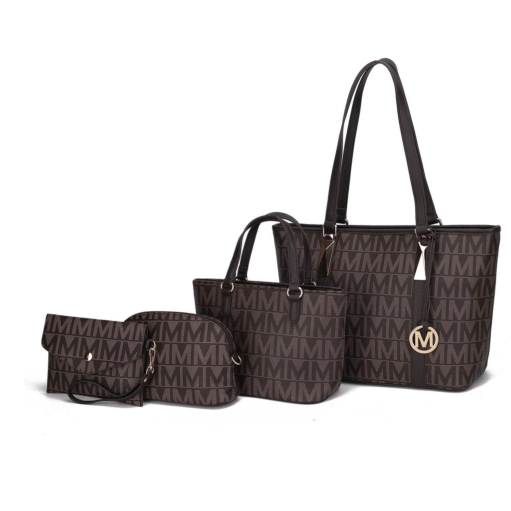 Marimar Women'S Tote Bag with Pouch and Wristlet, Signature 4 Piece Set by Mia K