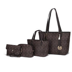 Marimar Women'S Tote Bag with Pouch and Wristlet, Signature 4 Piece Set by Mia K
