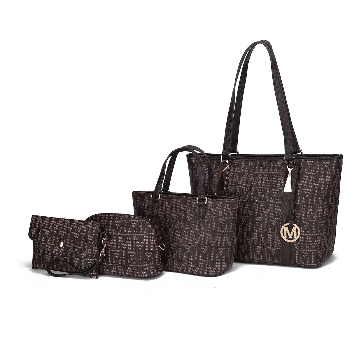 Marimar Women'S Tote Bag with Pouch and Wristlet, Signature 4 Piece Set by Mia K