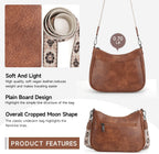 Trendy Leather Crossbody Purse, Women'S Shoulder Handbag