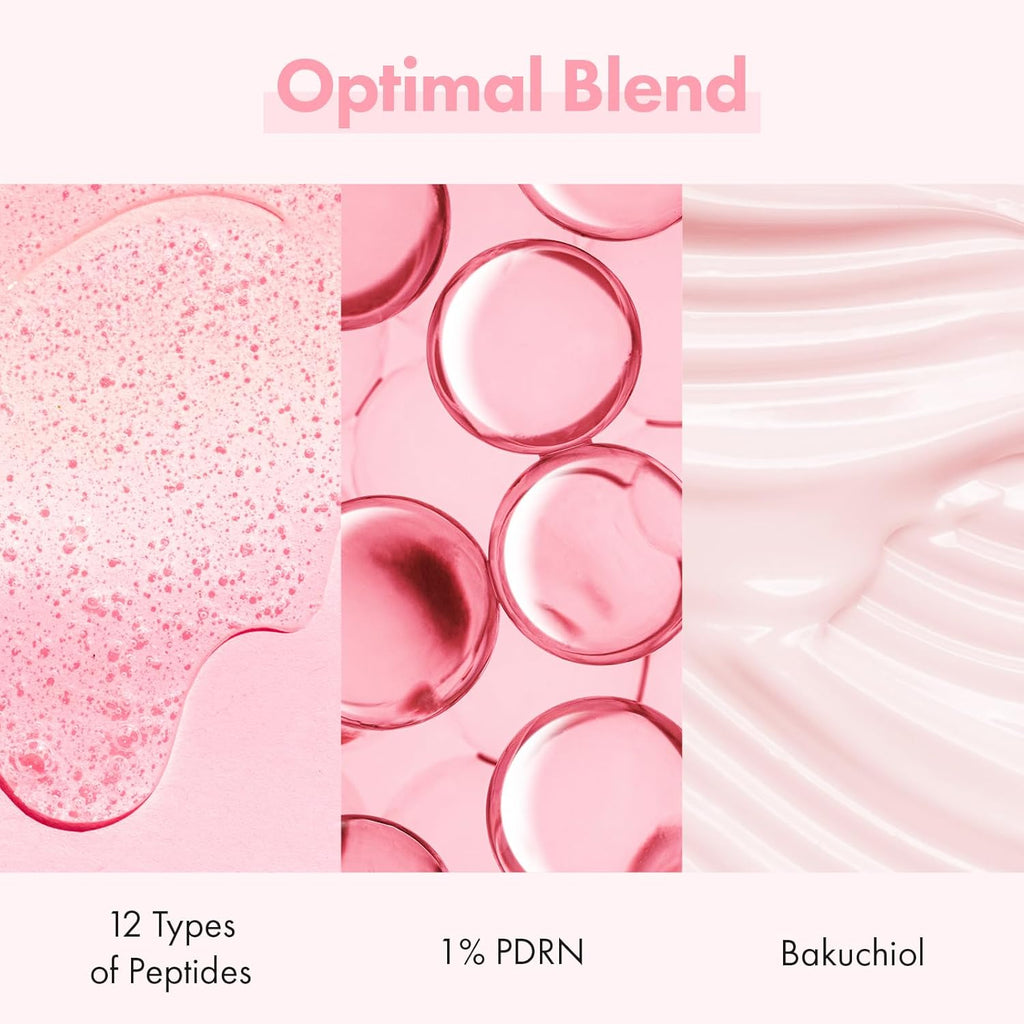 Pink Peptide 12 PDRN Serum for Firming & Glass Skin, Skin Glow