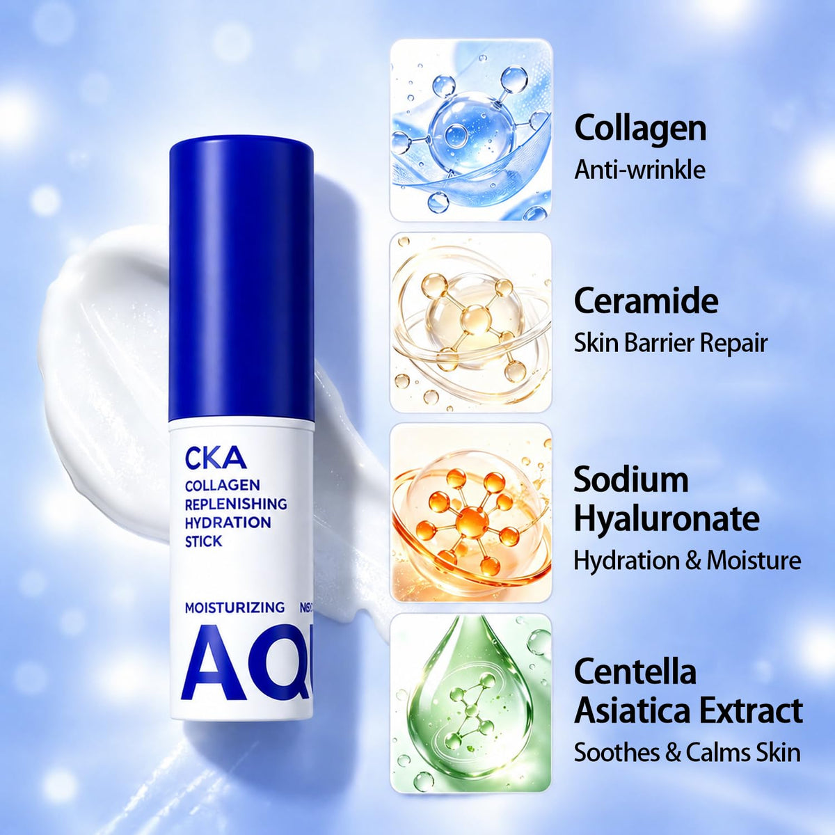 Facial Serums Stick, Collagen Volume Multi Balm Stick