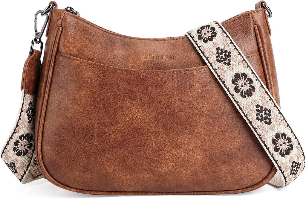 Trendy Leather Crossbody Purse, Women'S Shoulder Handbag