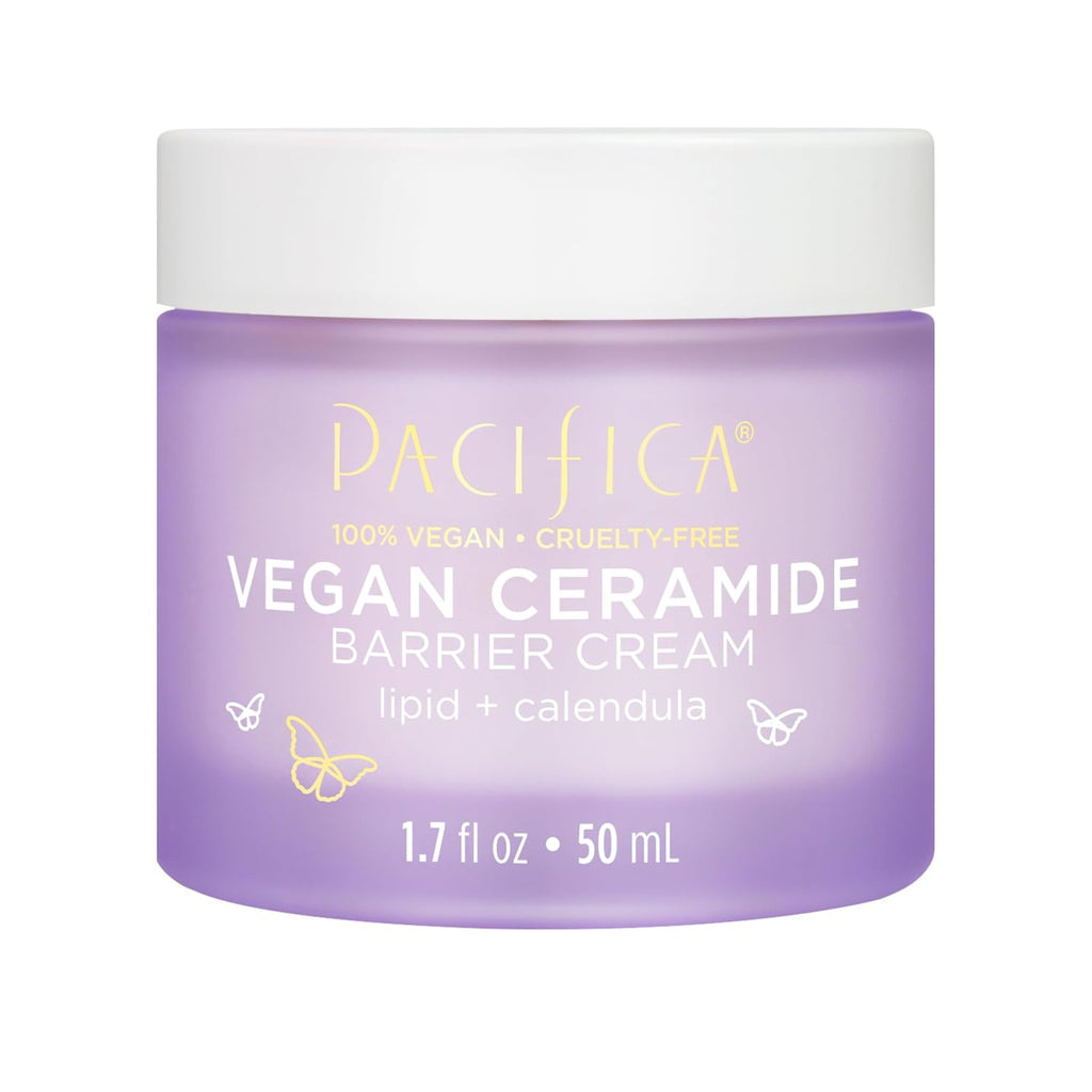 Face Cream - Vegan Ceramide Barrier Cream W/Niacinamide & Shea Butter - Hydrating Daily Face Moisturizer Fragrance Free for Sensitive Skin, Vegan, Clean Beauty Allergy & Dermatologist Tested