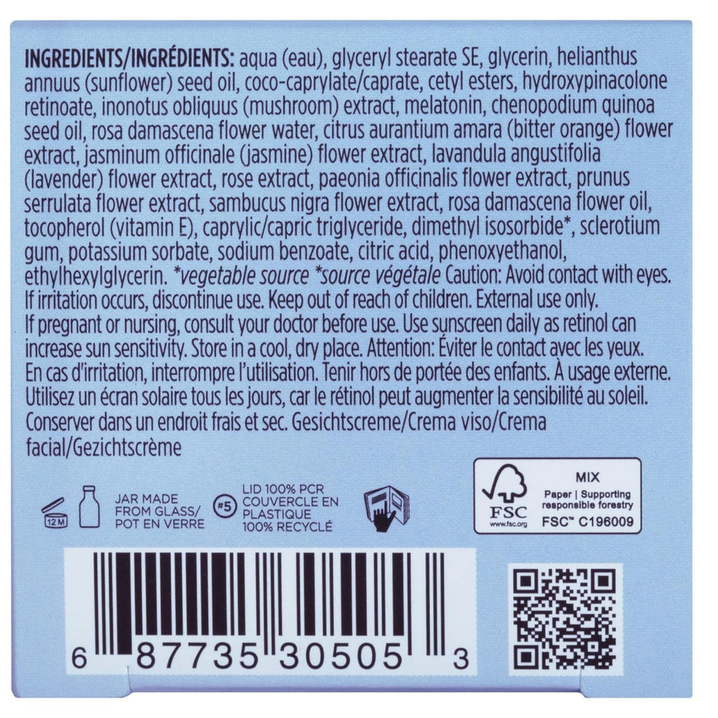 Wake up Beautiful Retinoid Night Cream – Overnight Anti-Aging Moisturizer with Hyaluronic Acid & Melatonin, Reduces Wrinkles & Fine Lines, Hydrating and Gentle for Dry or Mature Skin, Vegan