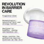Face Cream - Vegan Ceramide Barrier Cream W/Niacinamide & Shea Butter - Hydrating Daily Face Moisturizer Fragrance Free for Sensitive Skin, Vegan, Clean Beauty Allergy & Dermatologist Tested